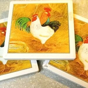 3 PC Rooster Caster Set